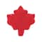 13.5" x 12.25" Red Maple Leaf Embroidered Pillow by Celebrate It™